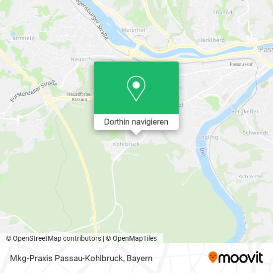 Mkg-Praxis Passau-Kohlbruck Karte