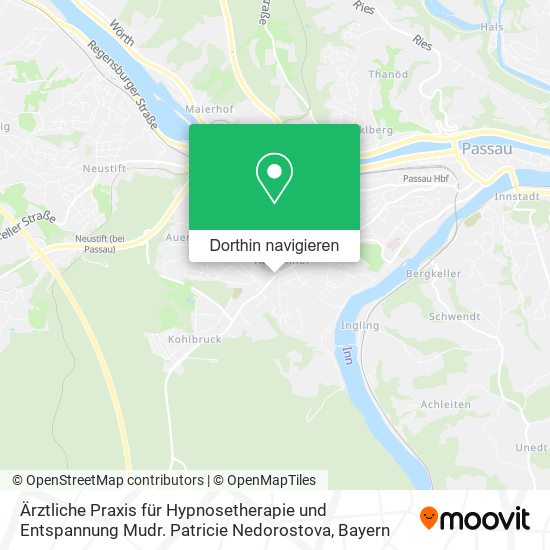 Ärztliche Praxis für Hypnosetherapie und Entspannung Mudr. Patricie Nedorostova Karte