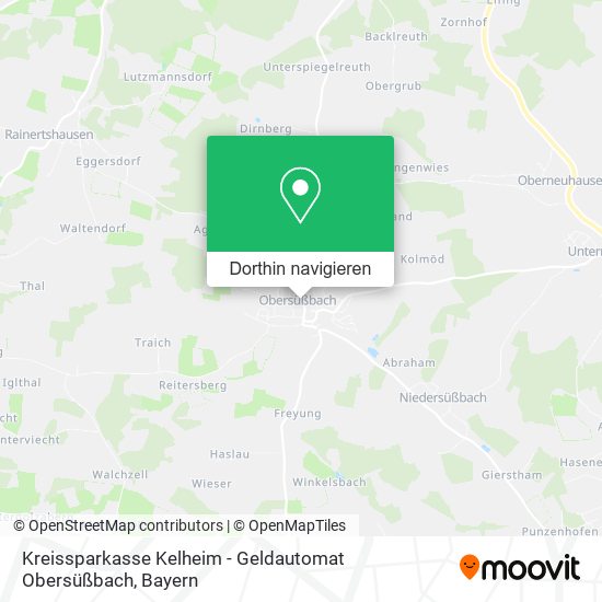 Kreissparkasse Kelheim - Geldautomat Obersüßbach Karte