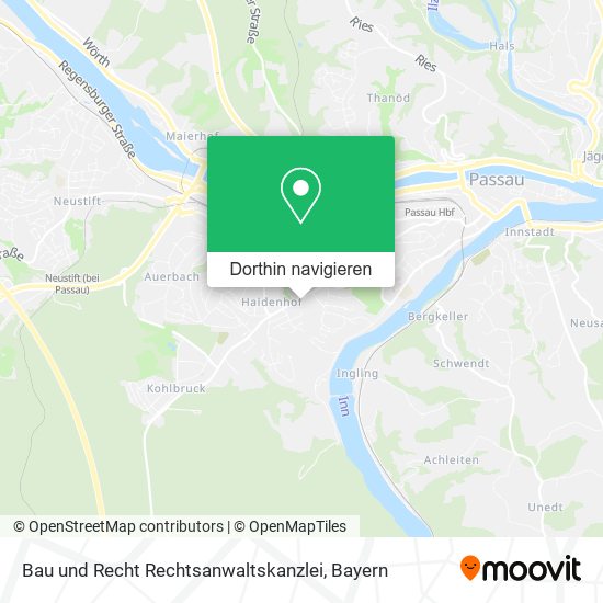 Bau und Recht Rechtsanwaltskanzlei Karte