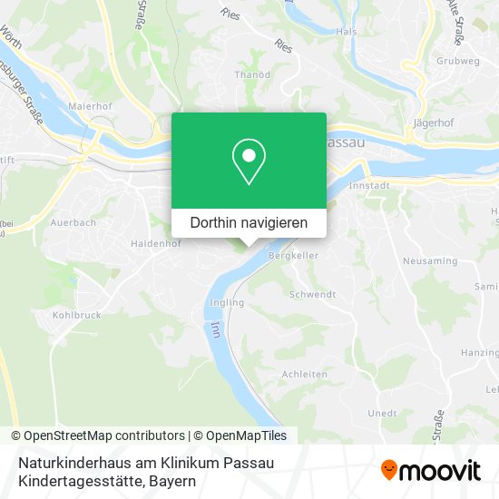 Naturkinderhaus am Klinikum Passau Kindertagesstätte Karte