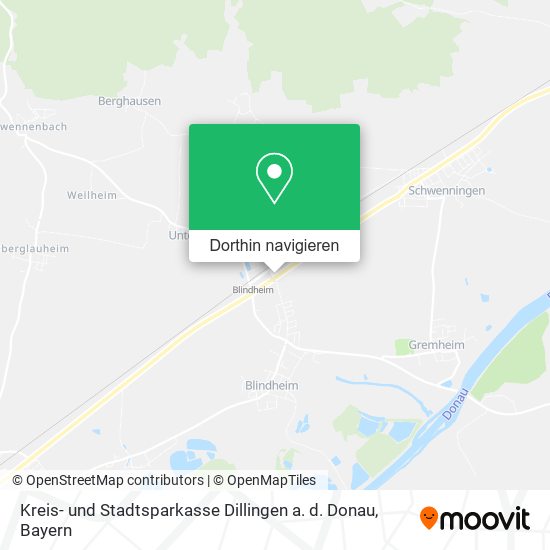 Kreis- und Stadtsparkasse Dillingen a. d. Donau Karte