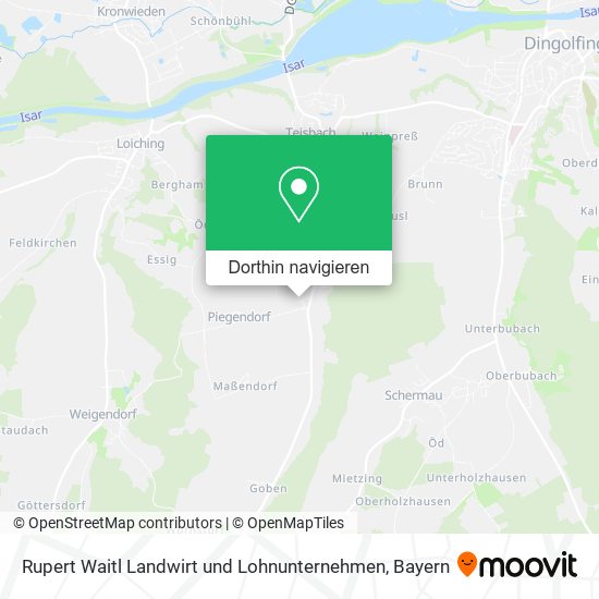 Rupert Waitl Landwirt und Lohnunternehmen Karte