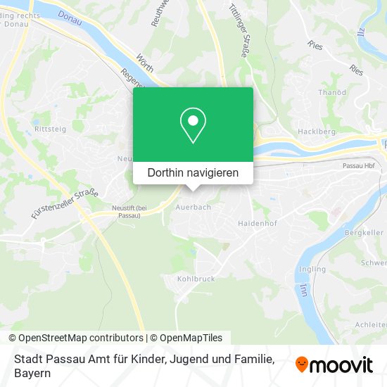 Stadt Passau Amt für Kinder, Jugend und Familie Karte