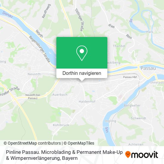 Pinline Passau. Microblading & Permanent Make-Up & Wimpernverlängerung Karte