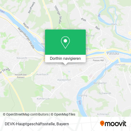 DEVK-Hauptgeschäftsstelle Karte