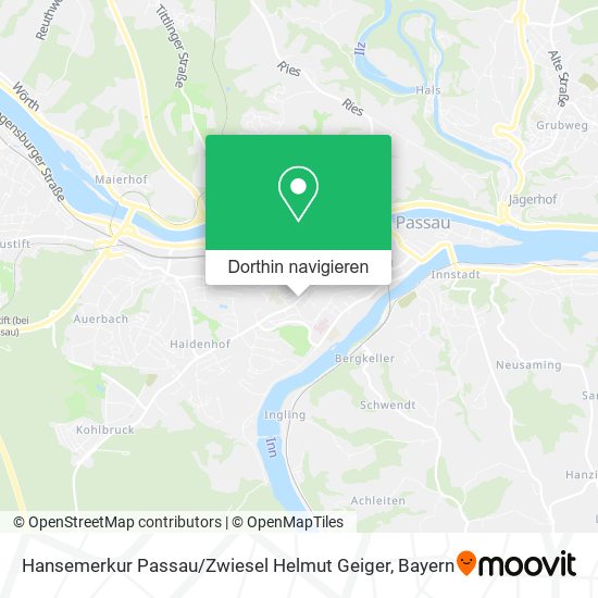 Hansemerkur Passau / Zwiesel Helmut Geiger Karte