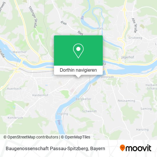 Baugenossenschaft Passau-Spitzberg Karte