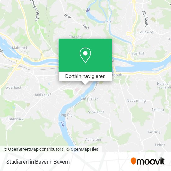 Studieren in Bayern Karte