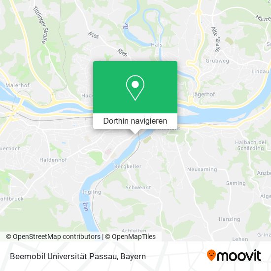 Beemobil Universität Passau Karte