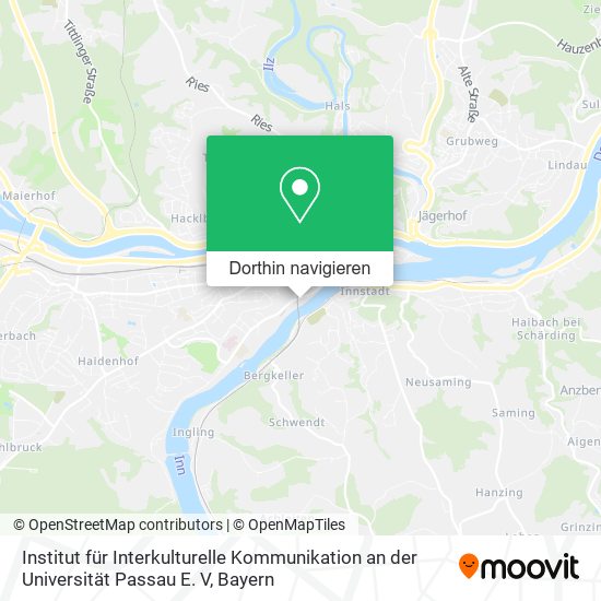 Institut für Interkulturelle Kommunikation an der Universität Passau E. V Karte