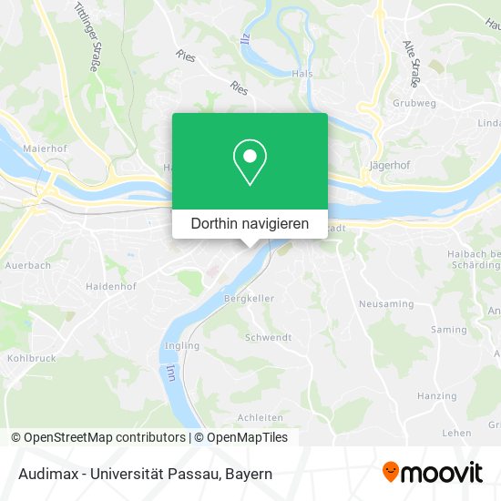 Audimax - Universität Passau Karte