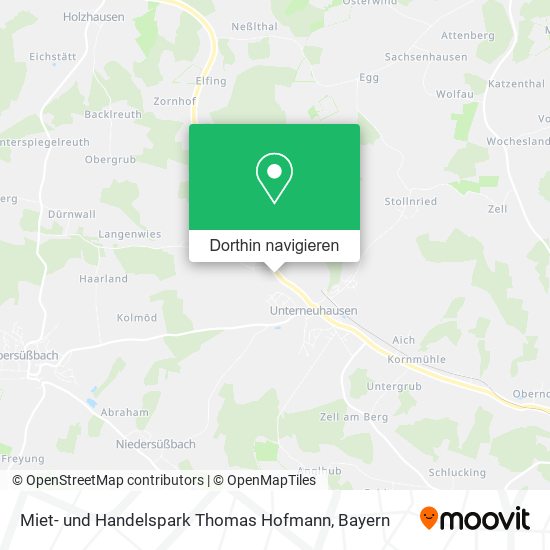 Miet- und Handelspark Thomas Hofmann Karte