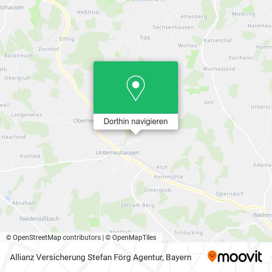 Allianz Versicherung Stefan Förg Agentur Karte