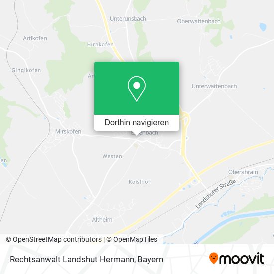 Rechtsanwalt Landshut Hermann Karte
