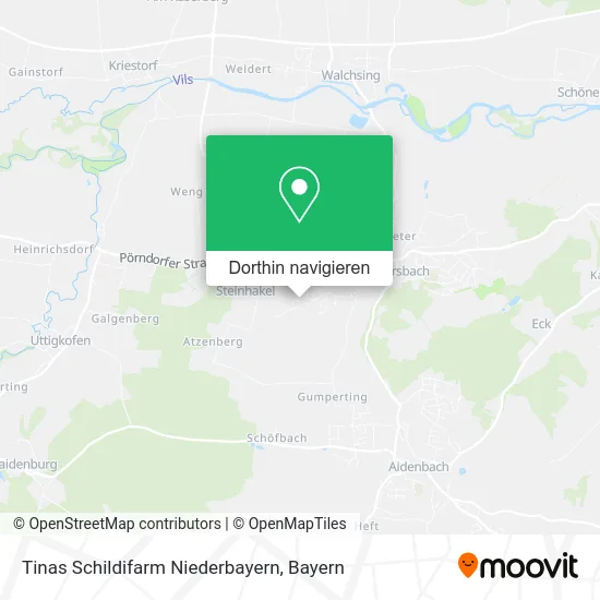 Tinas Schildifarm Niederbayern Karte