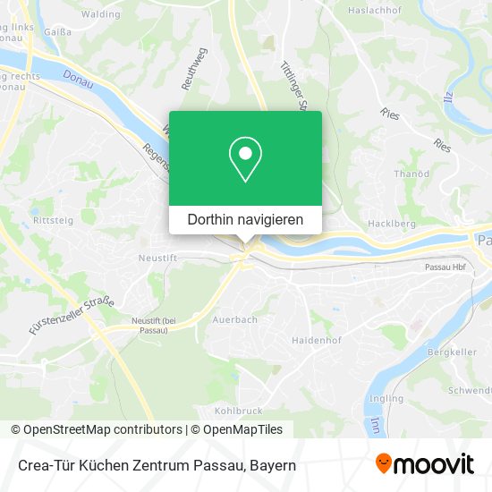 Crea-Tür Küchen Zentrum Passau Karte