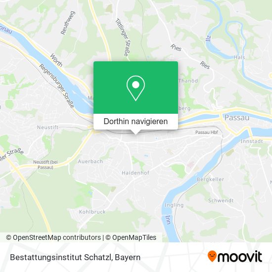 Bestattungsinstitut Schatzl Karte