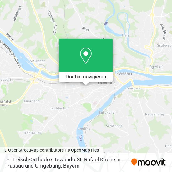 Eritreisch-Orthodox Tewahdo St. Rufael Kirche in Passau und Umgebung Karte