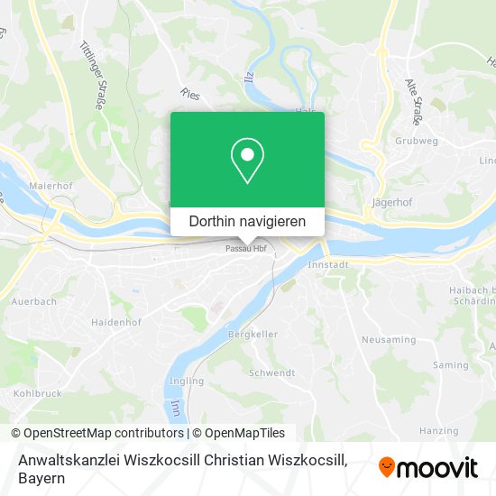 Anwaltskanzlei Wiszkocsill Christian Wiszkocsill Karte