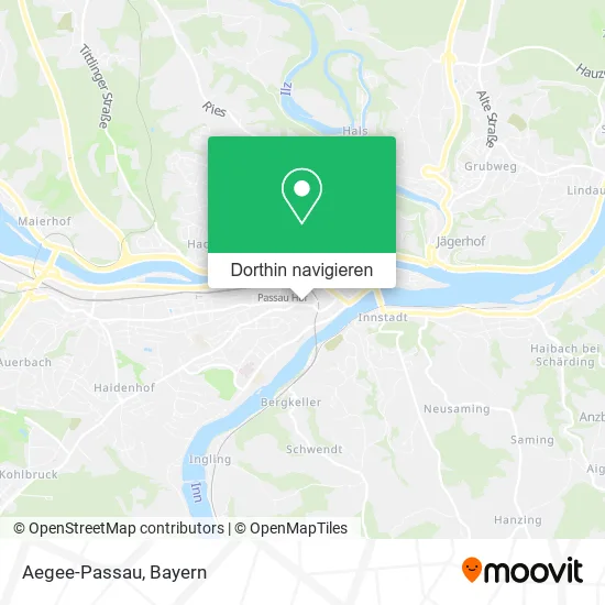 Aegee-Passau Karte