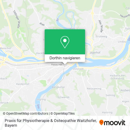 Praxis für Physiotherapie & Osteopathie Waitzhofer Karte