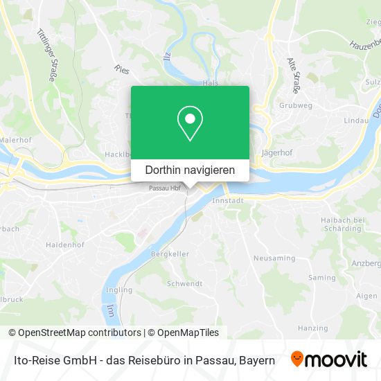 Ito-Reise GmbH - das Reisebüro in Passau Karte