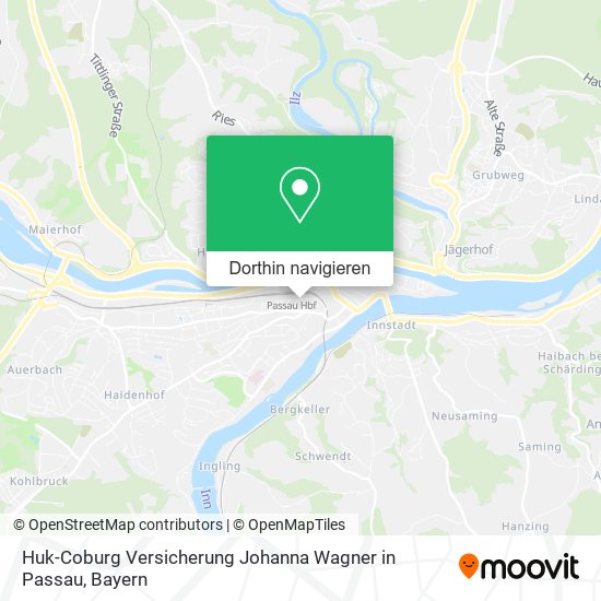Huk-Coburg Versicherung Johanna Wagner in Passau Karte