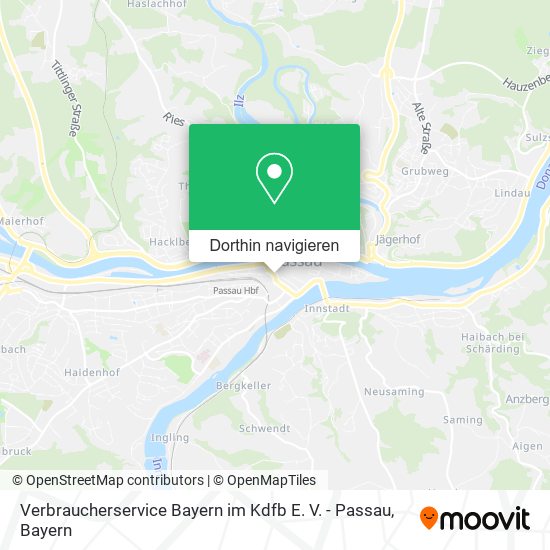 Verbraucherservice Bayern im Kdfb E. V. - Passau Karte
