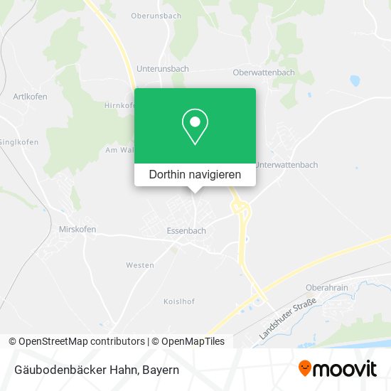 Gäubodenbäcker Hahn Karte