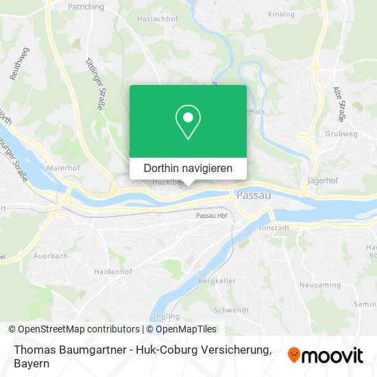 Thomas Baumgartner - Huk-Coburg Versicherung Karte