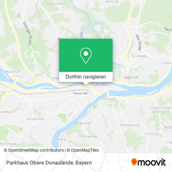 Parkhaus Obere Donaulände Karte