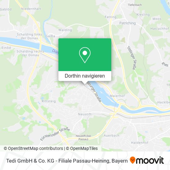 Tedi GmbH & Co. KG - Filiale Passau-Heining Karte