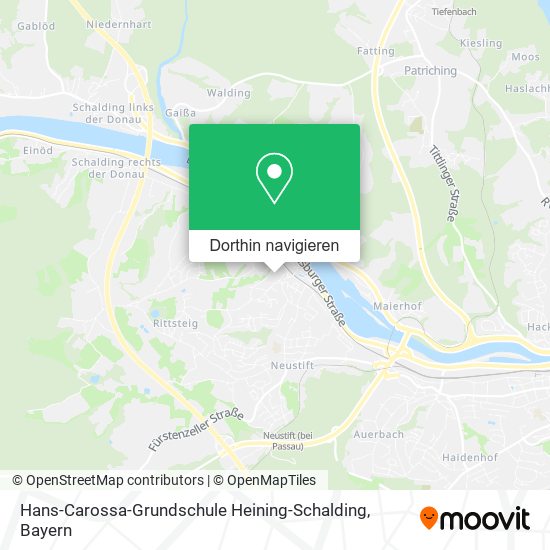 Hans-Carossa-Grundschule Heining-Schalding Karte