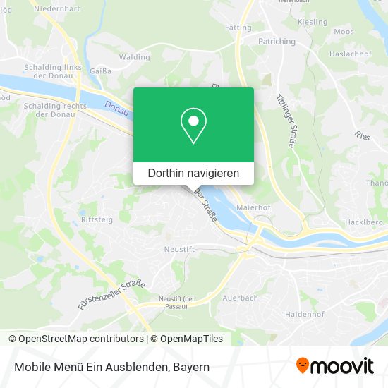 Mobile Menü Ein Ausblenden Karte