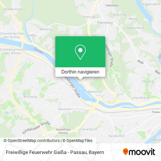 Freiwillige Feuerwehr Gaißa - Passau Karte