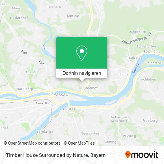 Timber House Surrounded by Nature Karte