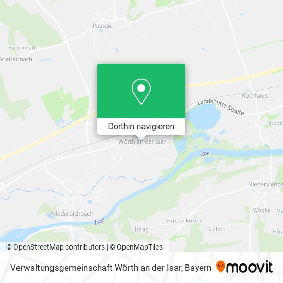 Verwaltungsgemeinschaft Wörth an der Isar Karte
