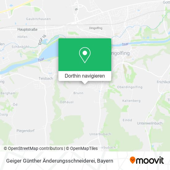 Geiger Günther Änderungsschneiderei Karte