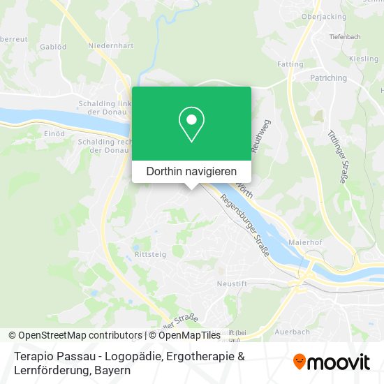 Terapio Passau - Logopädie, Ergotherapie & Lernförderung Karte