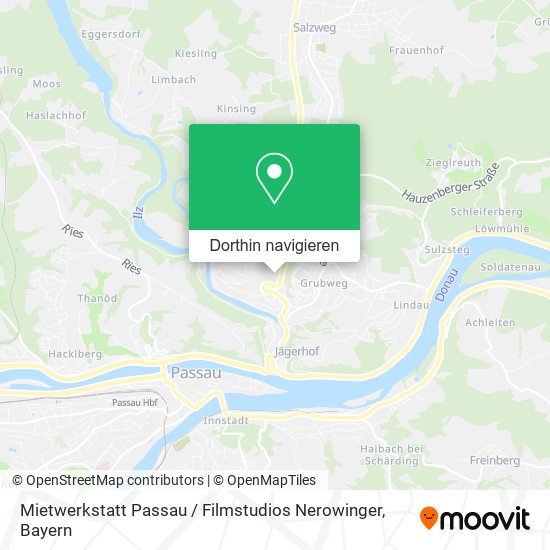 Mietwerkstatt Passau / Filmstudios Nerowinger Karte