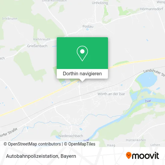 Autobahnpolizeistation Karte