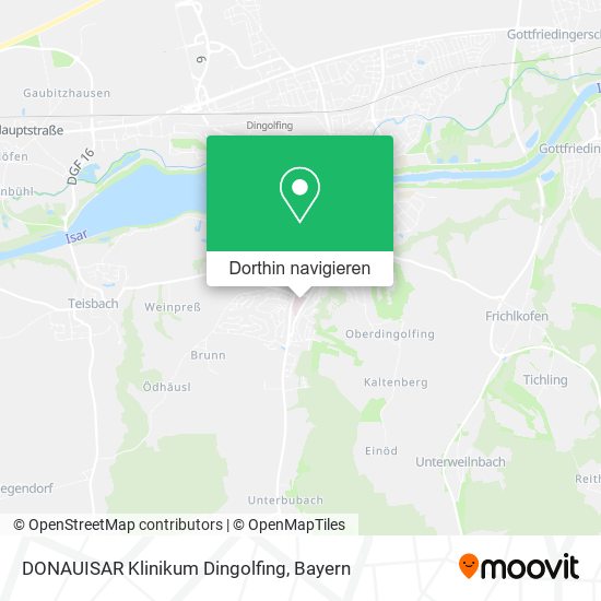 DONAUISAR Klinikum Dingolfing Karte