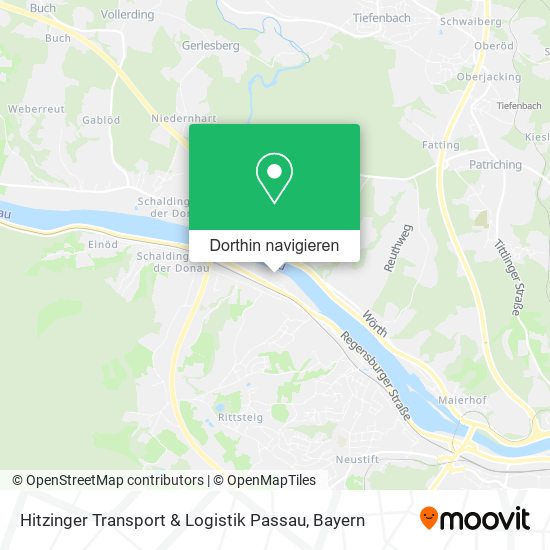 Hitzinger Transport & Logistik Passau Karte