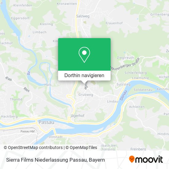 Sierra Films Niederlassung Passau Karte