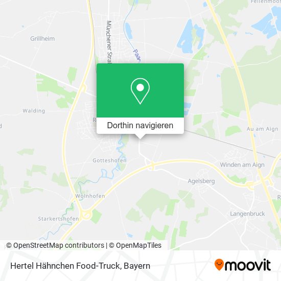 Hertel Hähnchen Food-Truck Karte