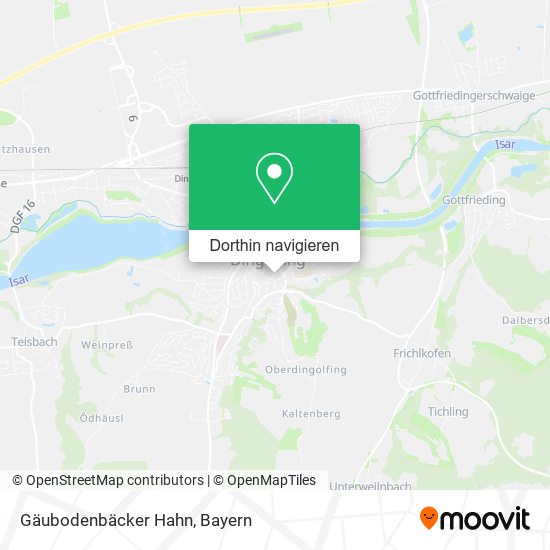 Gäubodenbäcker Hahn Karte