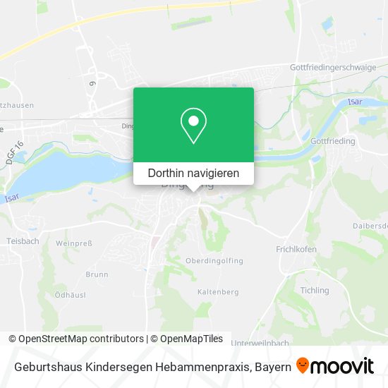 Geburtshaus Kindersegen Hebammenpraxis Karte