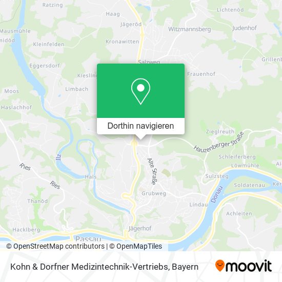 Kohn & Dorfner Medizintechnik-Vertriebs Karte