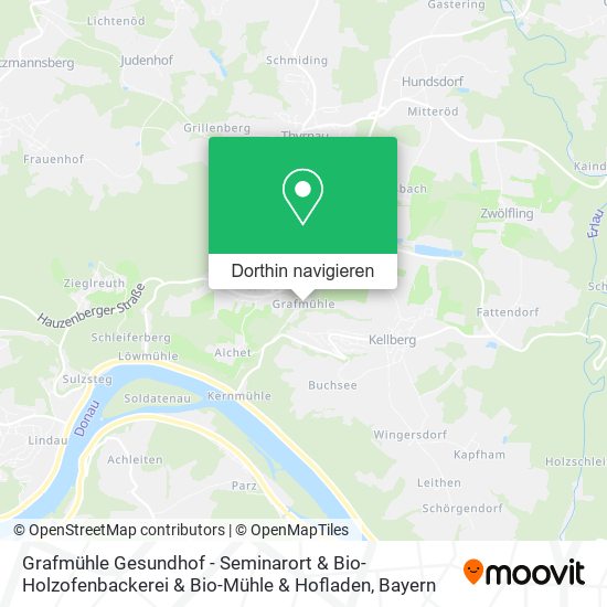 Grafmühle Gesundhof - Seminarort & Bio-Holzofenbackerei & Bio-Mühle & Hofladen Karte